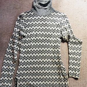 M Missoni metallic black/gold turtleneck tunic